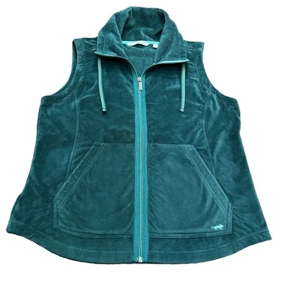 Horny Toad Green Fleece Vest Super Soft Size Medium - Picture 1 of 10